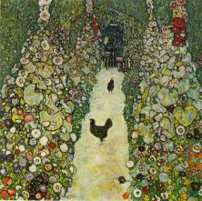 Haga click para ver la imagen ampliada 1916_garden path with chickens.jpg